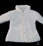 Coatg210A. Girl's White Baptism Coat